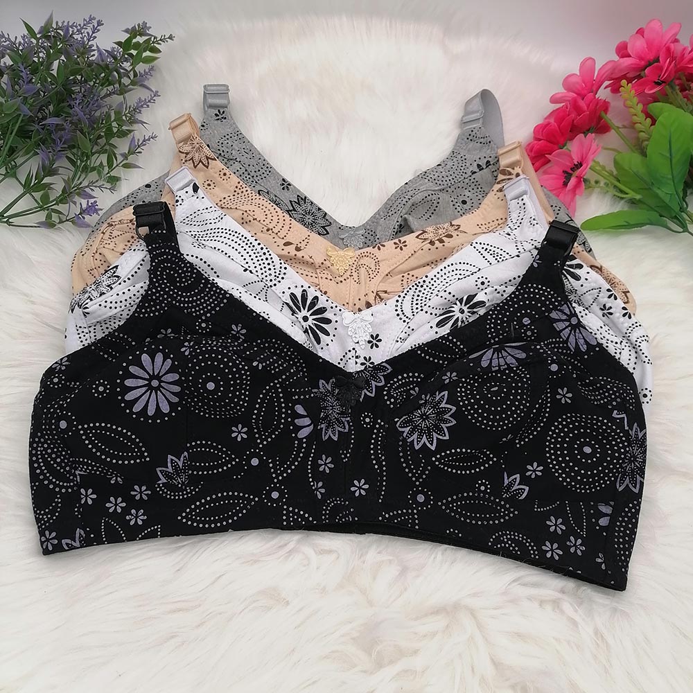 Full Coverage Bra - Women's Big Cup Wireless Bra Cotton