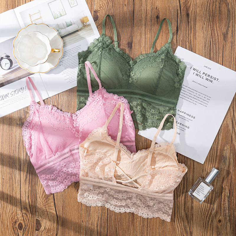 Lace Bralette Set - 3D Sexy lace Lingerie Seamless Sport