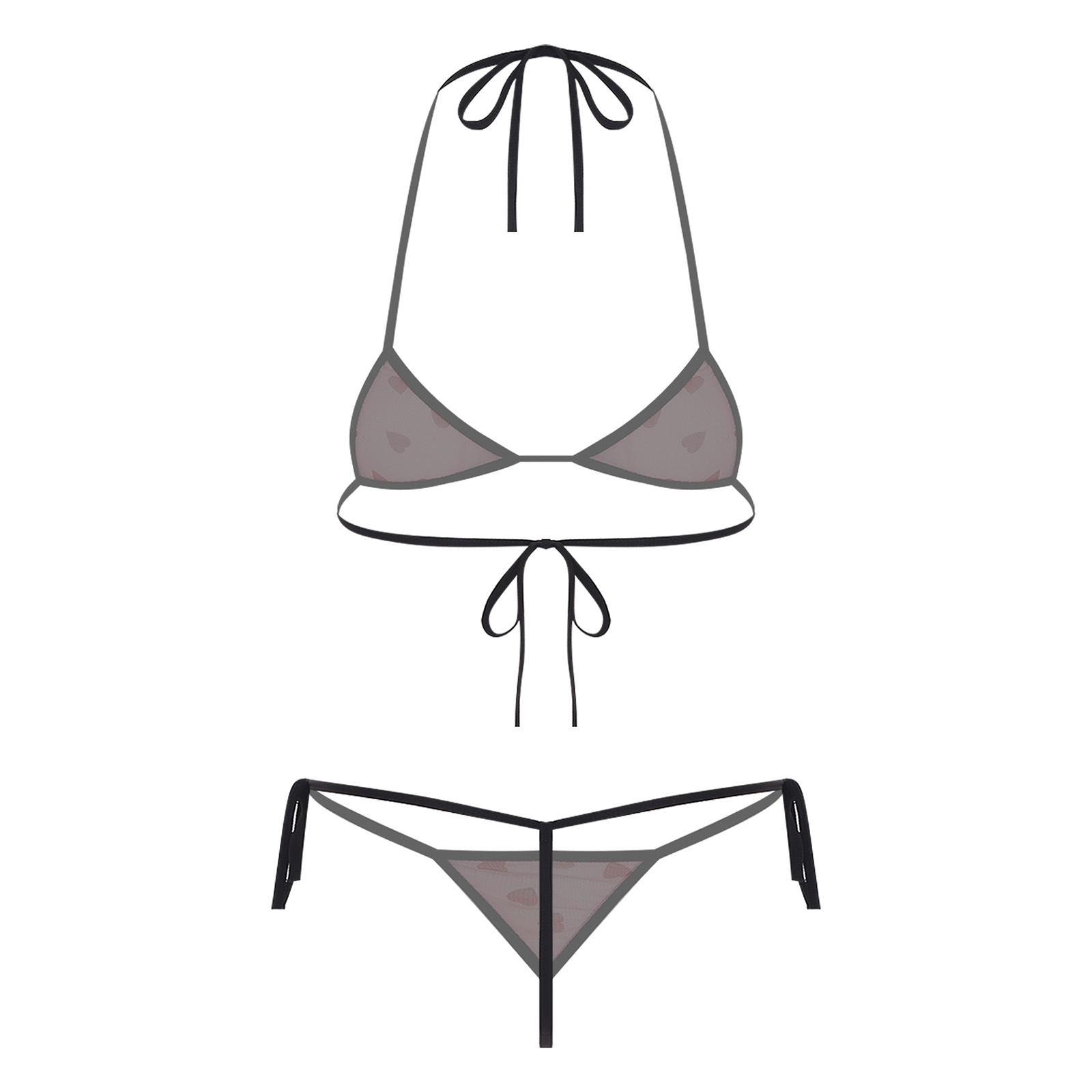 Womens Micro Mini Bikini Linge - огляд і ціна Sheer Mesh Bra