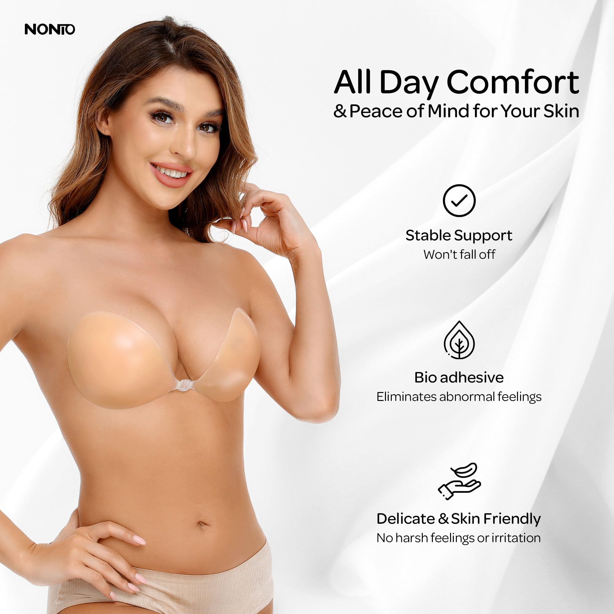 Adhesive Bra Strapless Sticky  - огляд і ціна Backless Bra Sticky