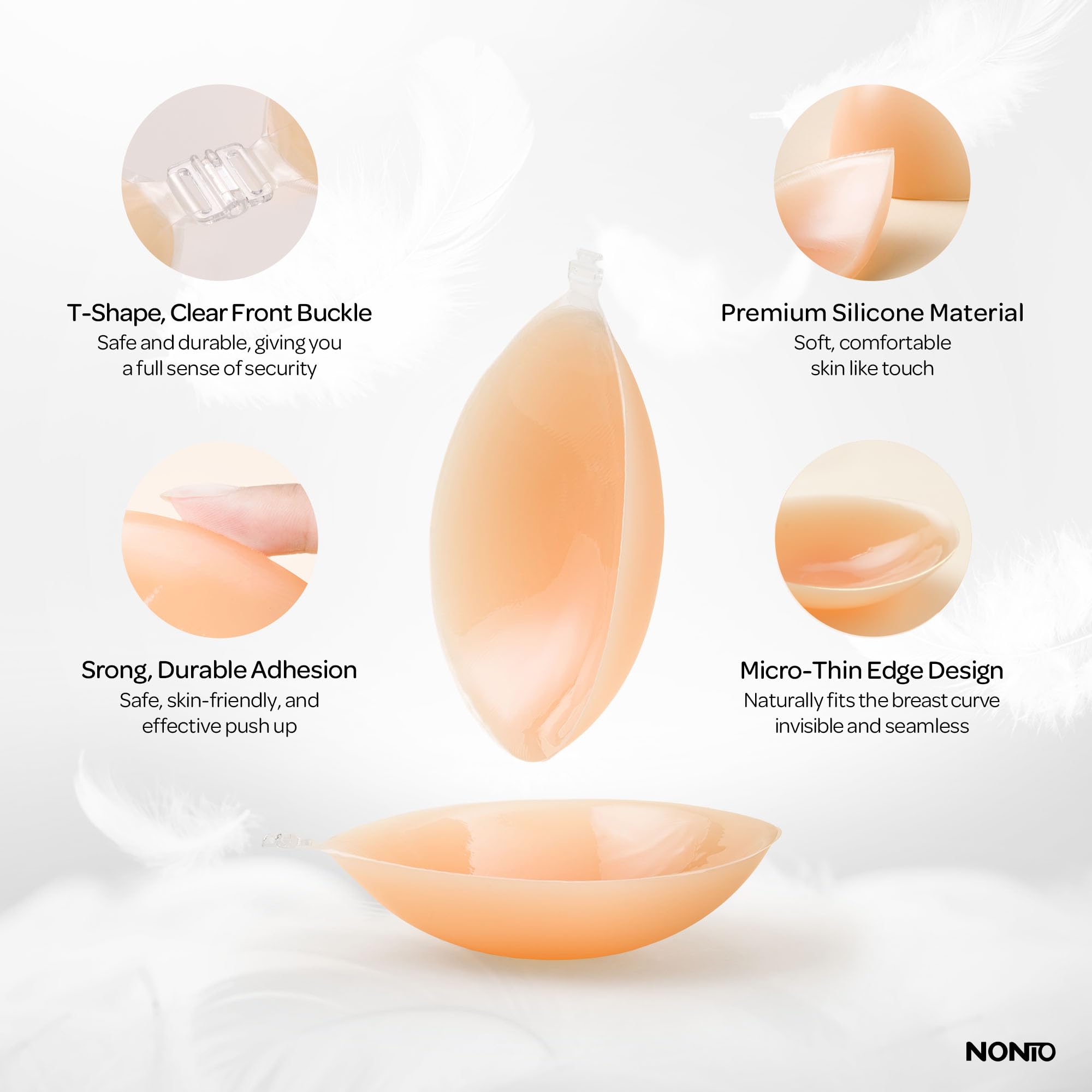 Adhesive Bra Strapless Sticky  - огляд і ціна Backless Bra Sticky
