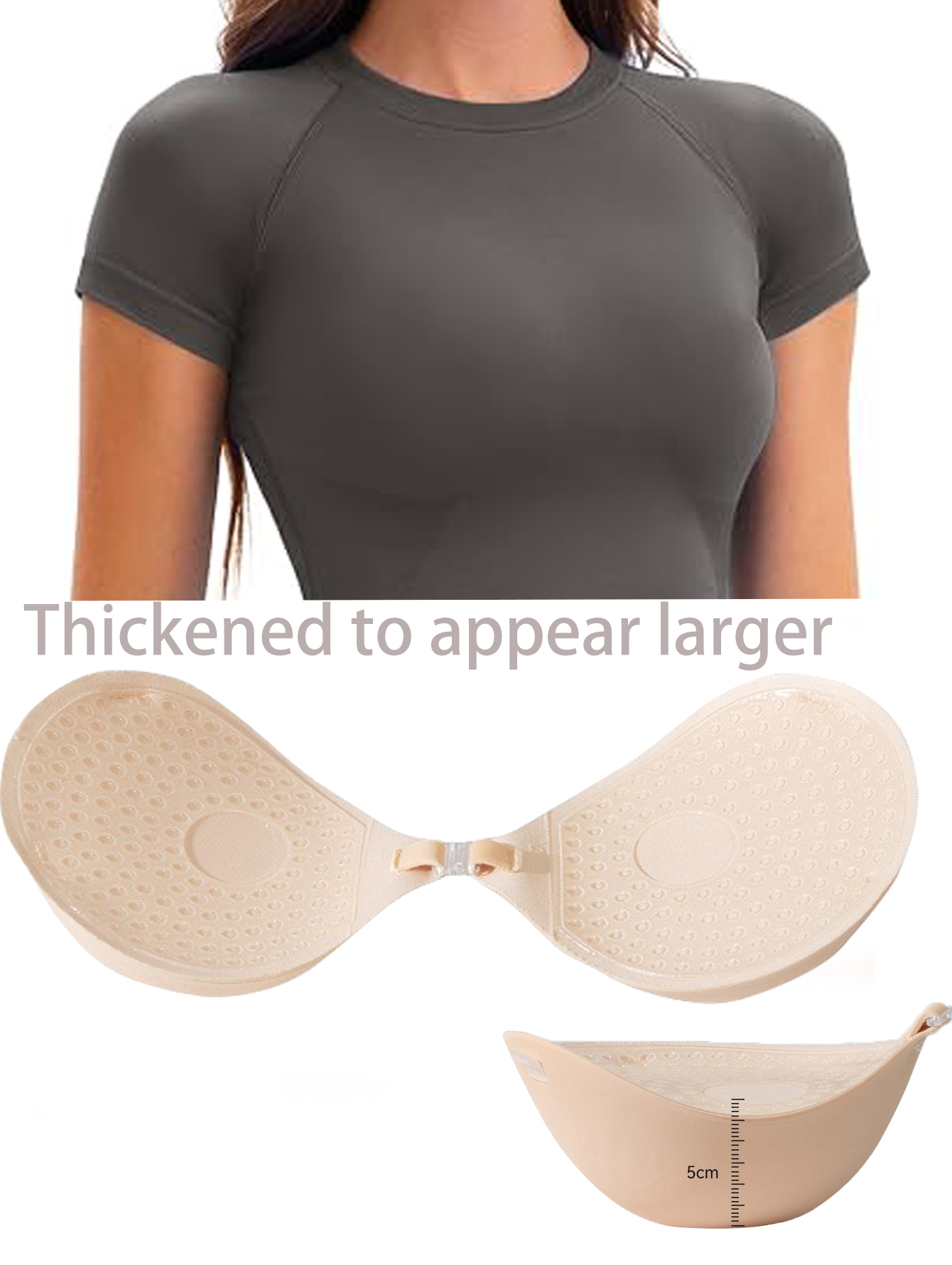 5CM Thickened Chest Sticker In - огляд і ціна Push Up Bra Silicone