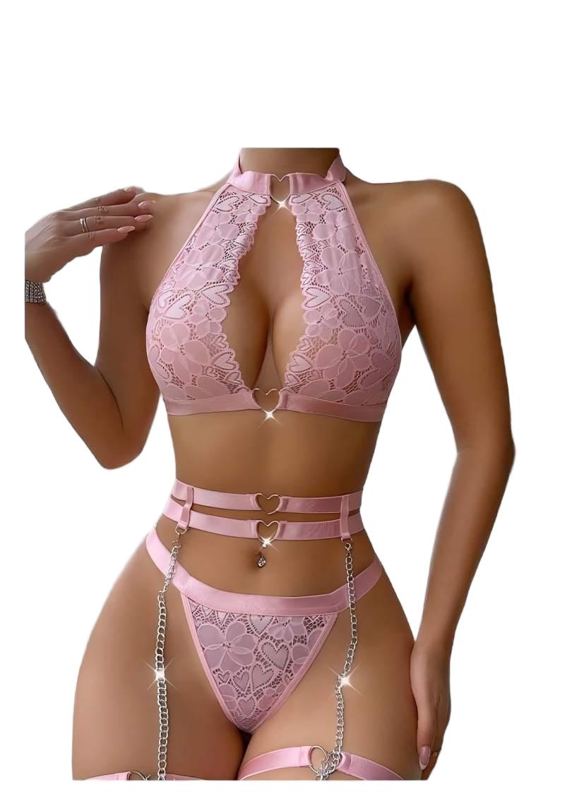 Sexy Lingerie Set Push Up Lace - огляд і ціна Lace Bralette Set