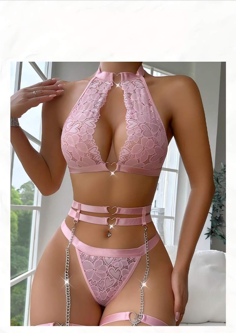 Sexy Lingerie Set Push Up Lace - огляд і ціна Lace Bralette Set