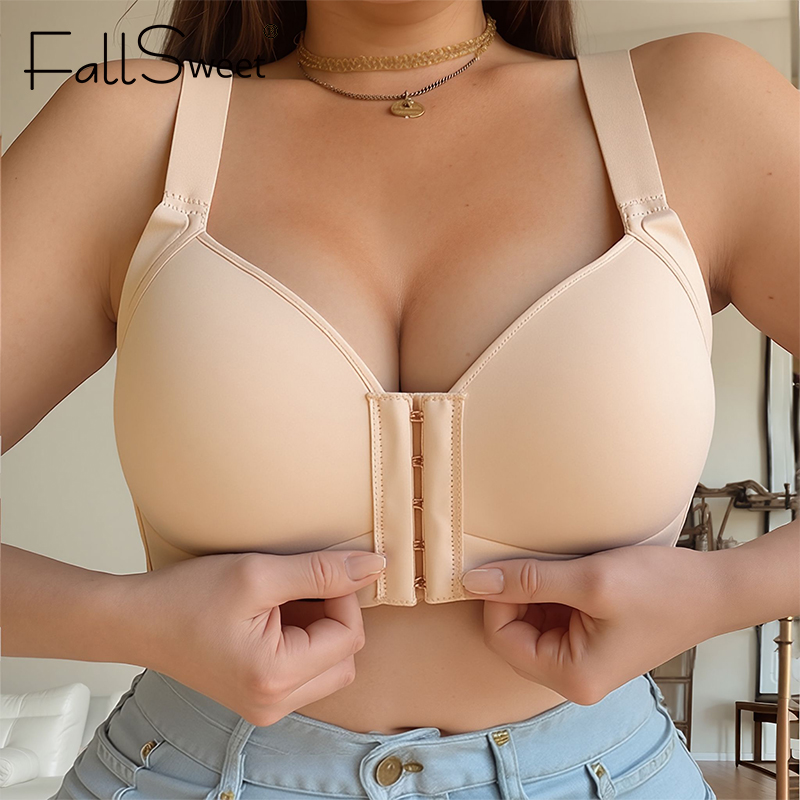 FallSweet Plus Size Wireless F - огляд і ціна Minimizer Bra Women