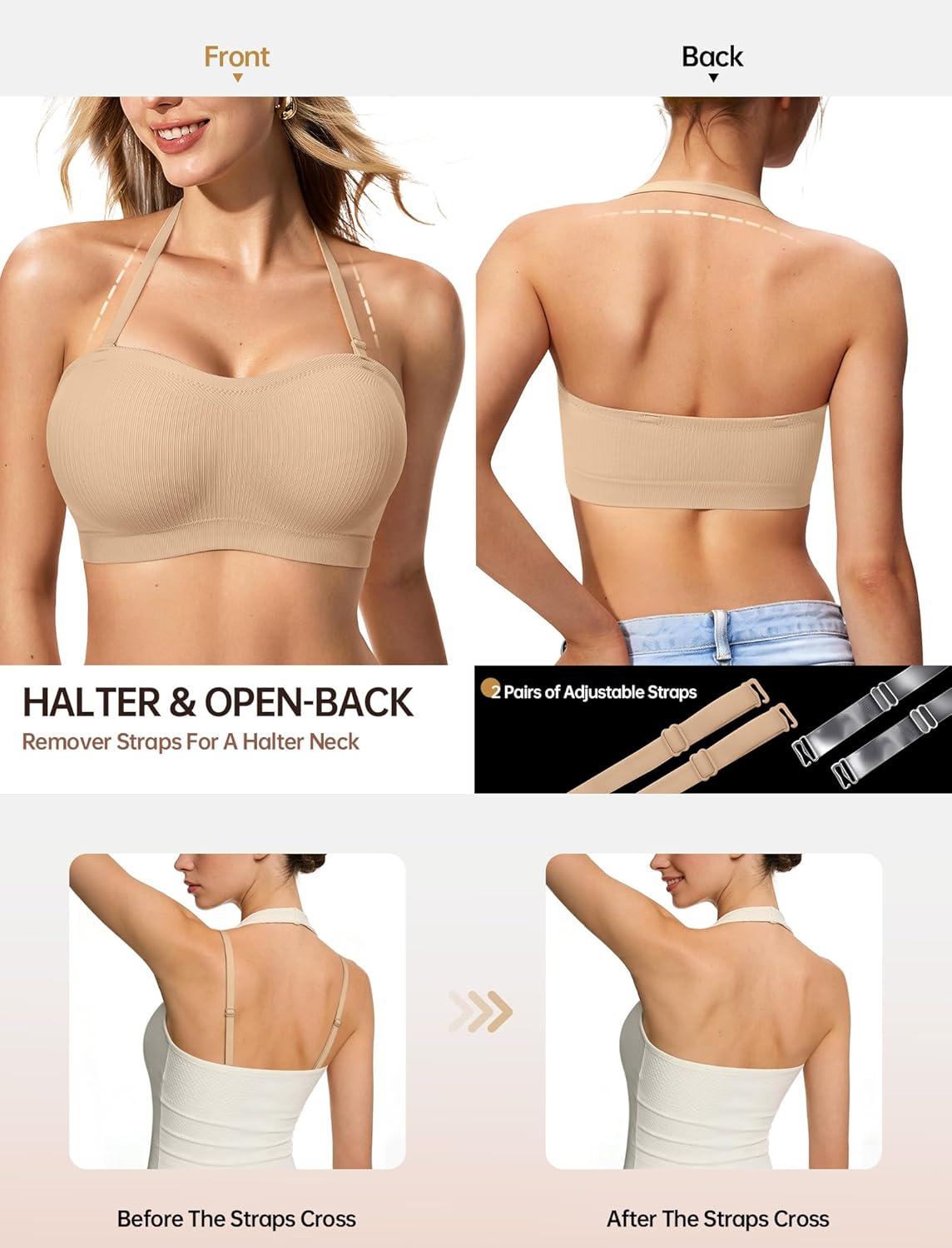 LetsJoli Push Up Strapless Bra - огляд і ціна Underwire Bra Padded
