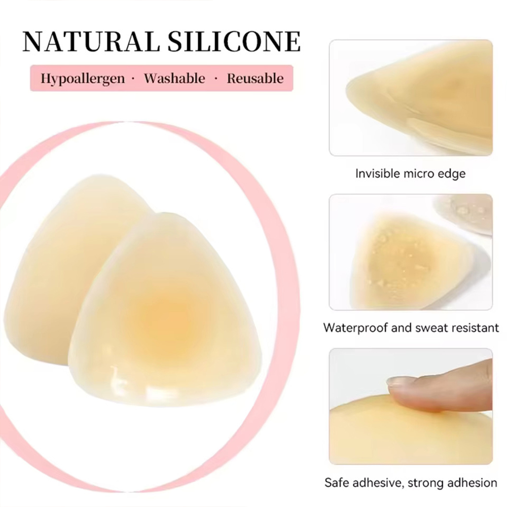 Silicone Triangular Nipple Cov - огляд і ціна Backless Bra Sticky