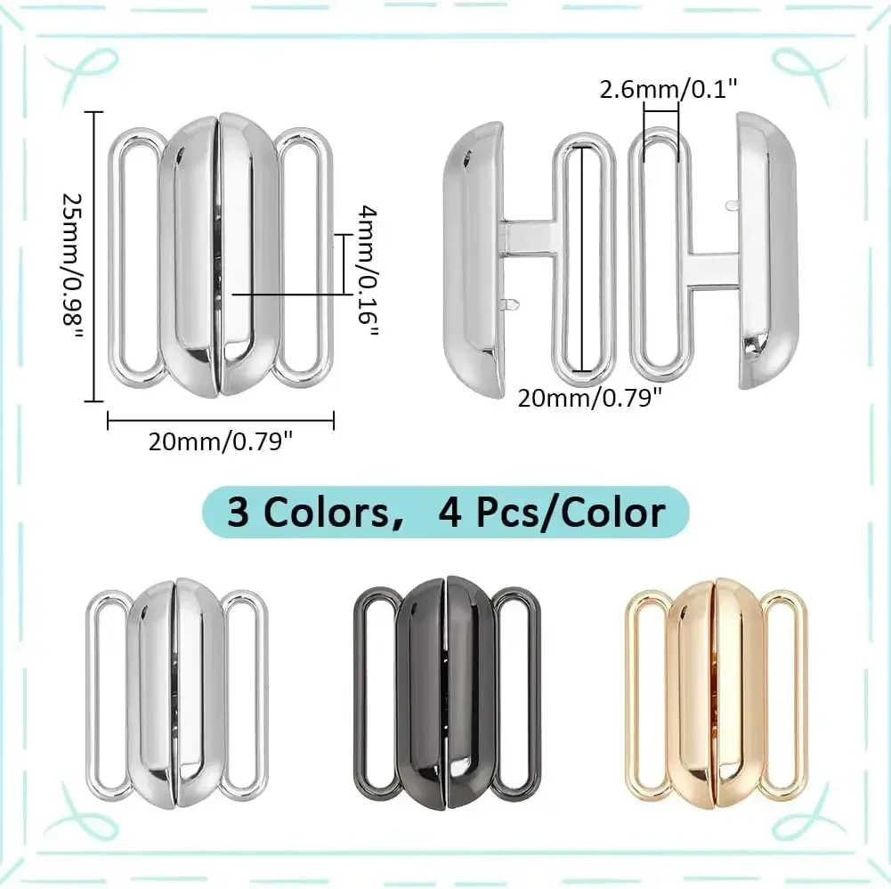 12 Sets 3 Colors Front Closing - огляд і ціна Nursing Bra Clip