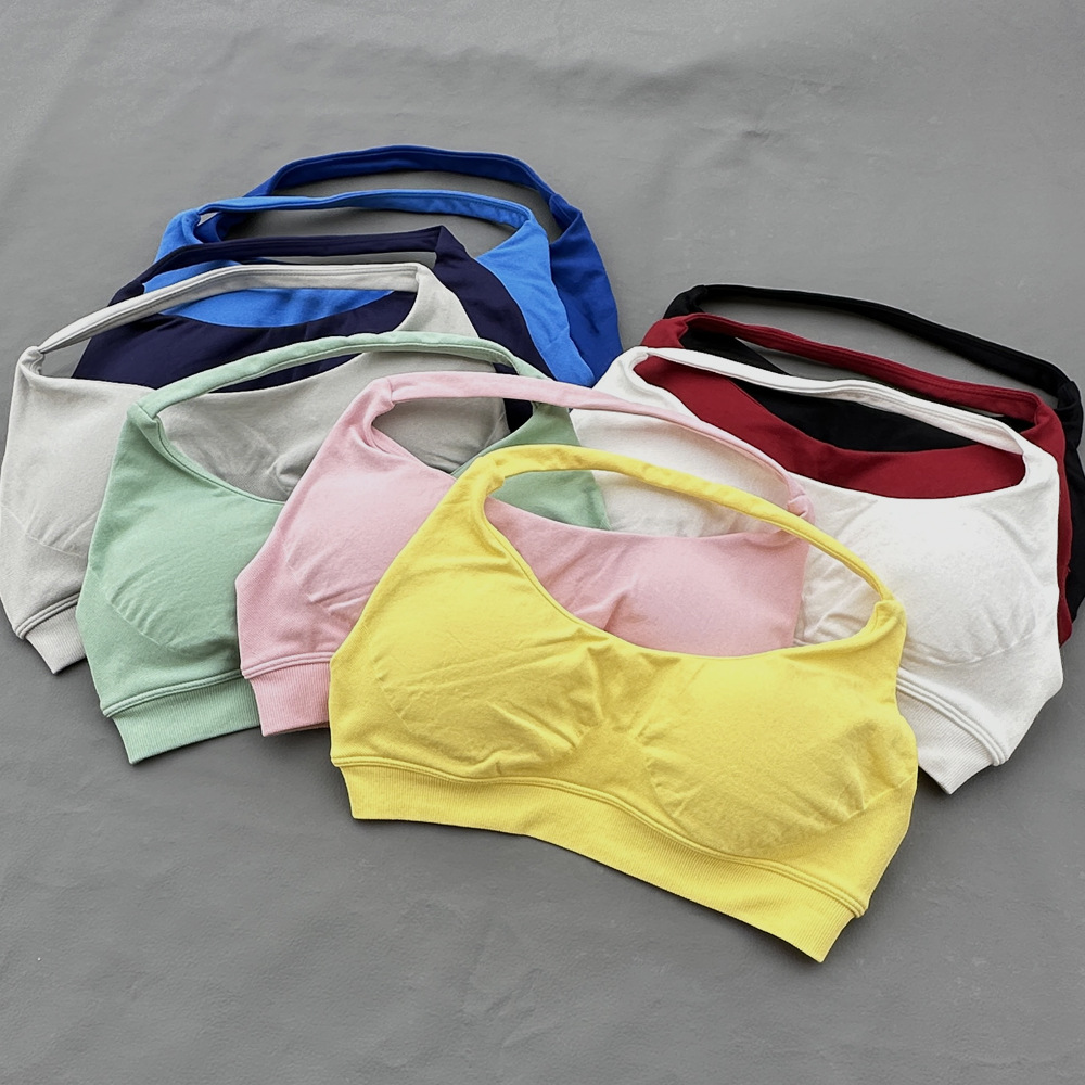 Sports Bra Women Seamless Halt - огляд і ціна Plunge Bra Push Up