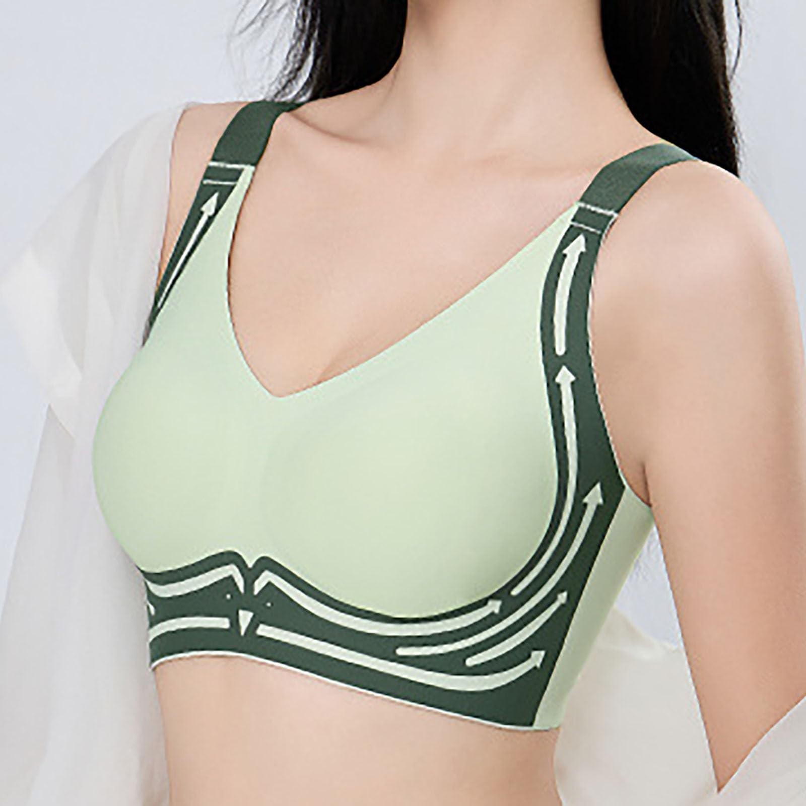 Women Seamless Bras Plus Size  - огляд і ціна Sleep Bra Bralette
