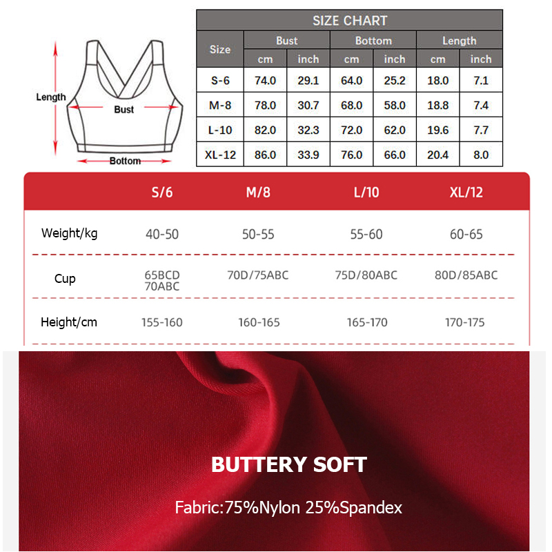 Stretchy Soft Sports Underwear - огляд і ціна Sports Bra Racerback