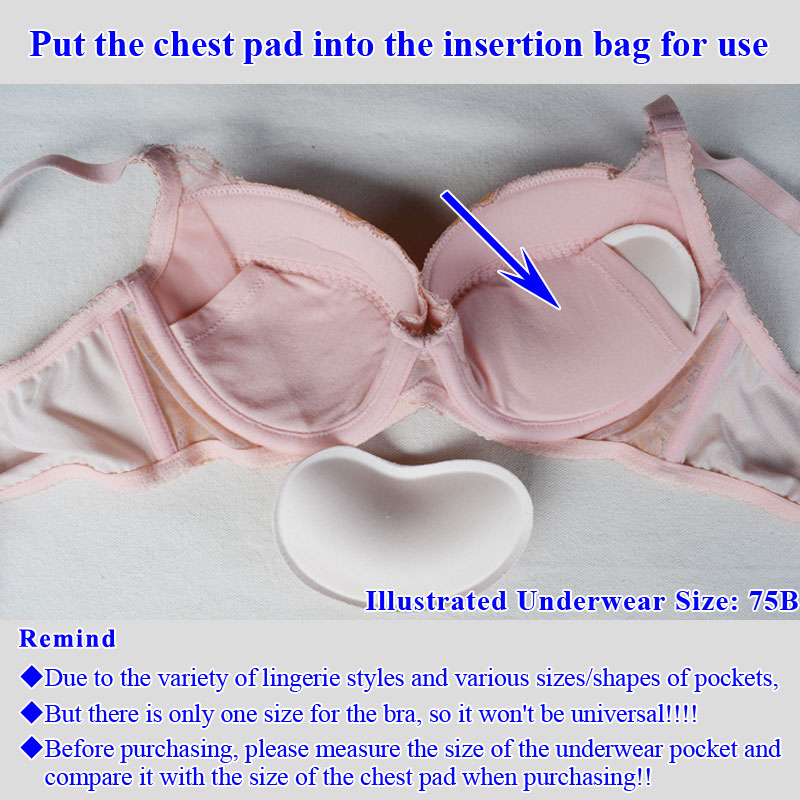 Pad Bra Inner Pad Insert Piece - огляд і ціна Push Up Bra Silicone