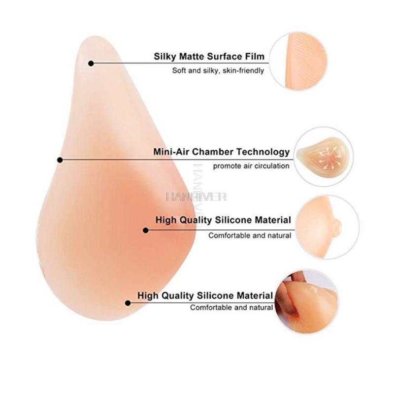 Silicone Breast Bra Skin color - огляд і ціна Mastectomy Bra Pocket