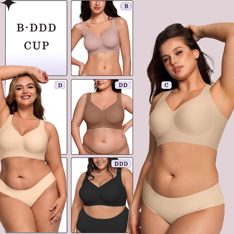 Plus Size Wireless Jelly Bra W - огляд і ціна Full Coverage Bra