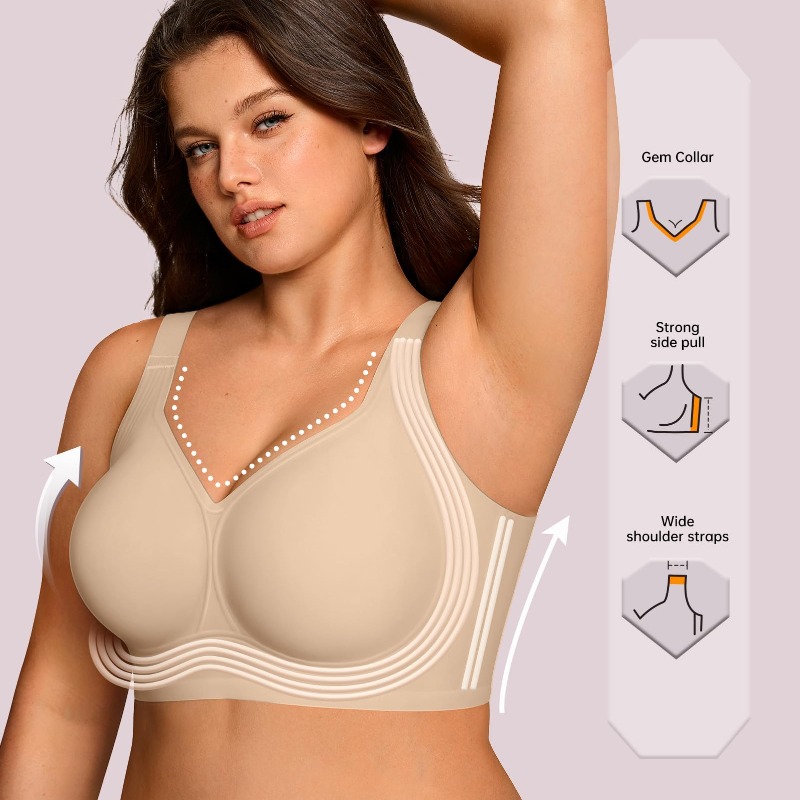 Plus Size Wireless Jelly Bra W - огляд і ціна Full Coverage Bra