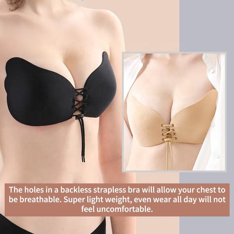 Wing shaped drawstring nude ba - огляд і ціна Strapless Bra Adhesive