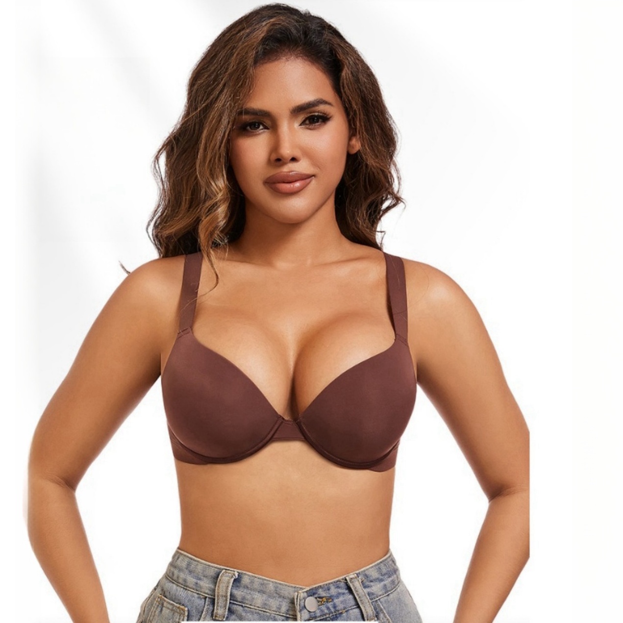 2025 Women's Plus Size Push Up - огляд і ціна Demi Bra Balconette