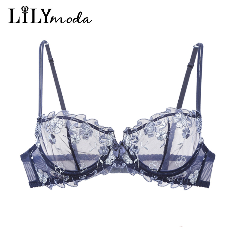 Lilymoda Women Sexy Ultrathin  - огляд і ціна Demi Bra Balconette