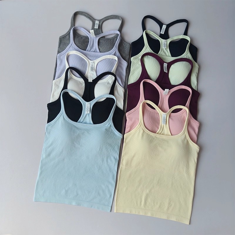 Summer Women's Yoga Camisole S - огляд і ціна T Shirt Bra Seamless