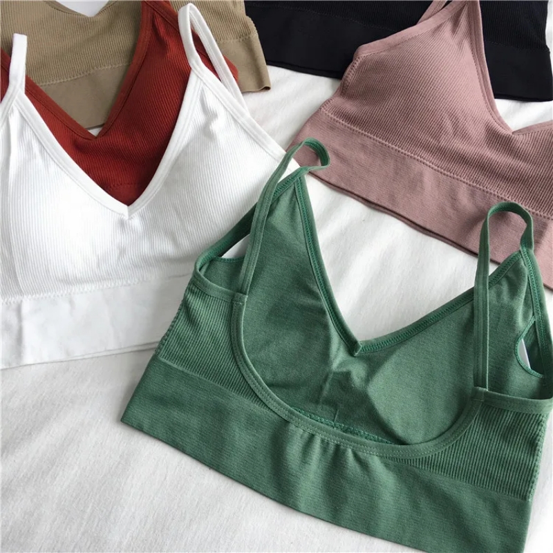 Women Sexy Crop Tops Bra Tube  - огляд і ціна T Shirt Bra Seamless