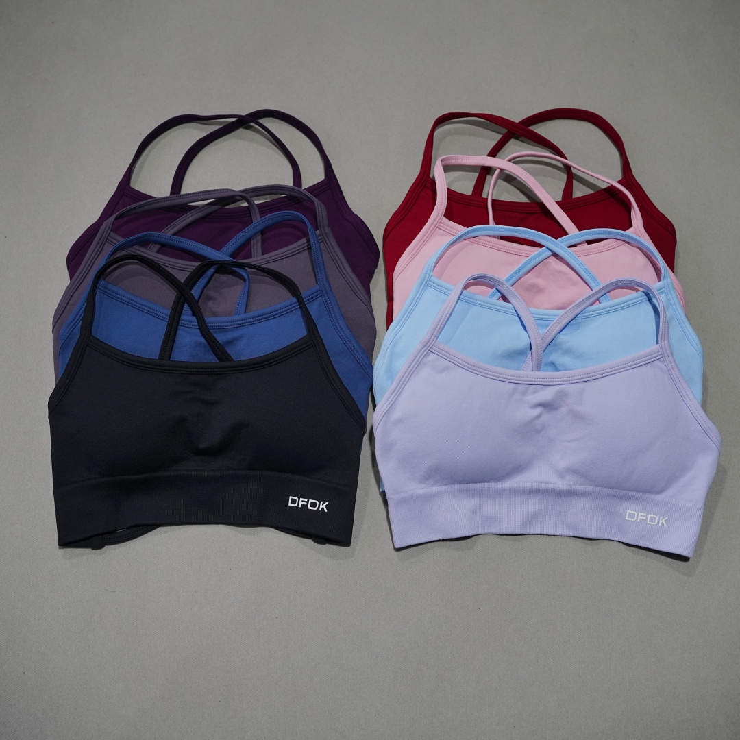 DFDK Ribbed Seamless Cross Bac - огляд і ціна Plunge Bra Push Up